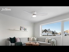 พัดลมเพดานพลาสติกทันสมัยขนาด 48 นิ้ว พร้อมไฟ ควบคุมด้วยแอปอัจฉริยะสำหรับห้องนอน