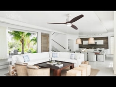 พัดลมเพดาน LED รีโมทคอนโทรล พร้อมใบพัดไม้ 3 ใบ ทันสมัยสำหรับห้องนอน