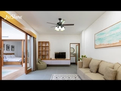 พัดลมเพดานแบบดั้งเดิมตกแต่งพร้อมโคมไฟ มอเตอร์ DC 6 สปีด