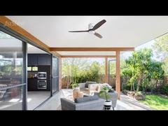 พัดลมเพดาน LED แบบติดตั้งเรียบขนาด 52 นิ้ว พร้อมไฟสำหรับโรงแรม