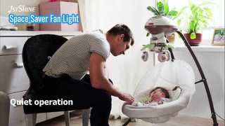 พัดลมเพดานแบบพับเก็บได้ขนาด 36 นิ้วไฟหรี่แสงได้