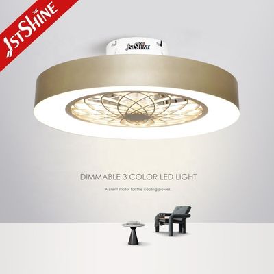 ซื้อ พัดลมเพดาน LED พร้อมใบมีดแบบถอดได้ซ่อนอยู่ วัสดุโลหะ และรีโมทคอนโทรล การผลิตออนไลน์
