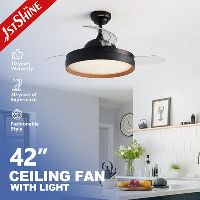 ซื้อ แฟนเพดานแบบถอนได้ติดตั้งในระบายน้ํา พร้อมแสง 3 สี แสง LED ที่สามารถดับได้ การผลิตออนไลน์