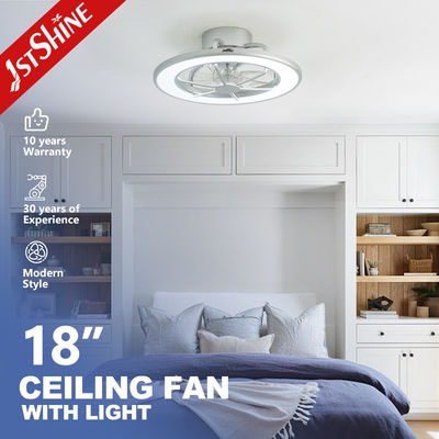 ซื้อ ห้องนอน 18 นิ้ว Bladeless พัดลมเพดานด้วยแสง LED ขนาดเล็ก การผลิตออนไลน์