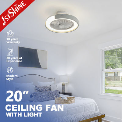 ซื้อ แฟนเพดาน LED แบบกลม 20 นิ้ว พร้อมการเลือกระบายอากาศสูง 360 องศาและอุณหภูมิสี การผลิตออนไลน์