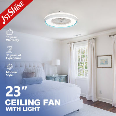 ซื้อ พัดลมเพดานพร้อมไฟ LED มอเตอร์ DC 220v ใบพัดอะคริลิค พร้อมรีโมทคอนโทรล สำหรับห้องนอน การผลิตออนไลน์