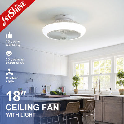 ซื้อ ห้องนอนขนาดเล็ก 18 นิ้ว Bladeless Led ผัดเพดาน DC มอเตอร์ 6 ความเร็วรีโมท การผลิตออนไลน์