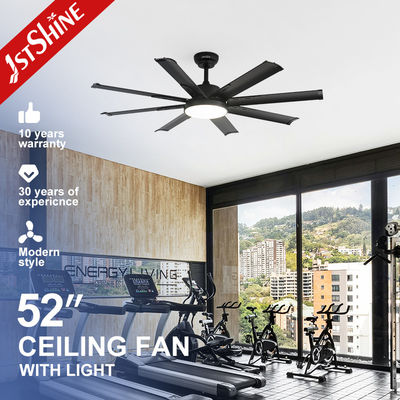 ซื้อ การควบคุมสมาธิโลหะ Blade ดําเพดานแฟนไฟ With Light 110V ความแรงสูง การผลิตออนไลน์