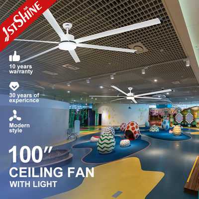 ซื้อ พัดลมเพดานอุตสาหกรรม 100' พร้อมพัดลมไฟขนาดใหญ่ขนาดใหญ่ ปริมาณอากาศสูง พัดลมเครื่องยนต์ DC ภายในห้องพาณิชย์ การผลิตออนไลน์