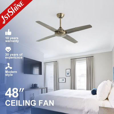 ซื้อ แฟนเพดานทองแดงมอเตอร์บริเวณ AC ความเร็วสูง พร้อมรีโมทคอนโทรลและ 4 ใบเหล็ก การผลิตออนไลน์