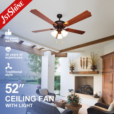 ซื้อ พัดลมเพดานไร้เสียง 52 นิ้ว 60w 5 ใบพัด สำหรับร้านอาหาร ห้องนั่งเล่น การผลิตออนไลน์