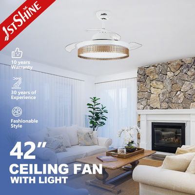 ซื้อ พัดลมเพดานแบบพับเก็บได้ 6 สปีด พร้อมไฟ LED 3 สี การผลิตออนไลน์