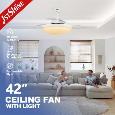 ซื้อ การควบคุม Wifi สมาร์ท แฟนเพดานไฟ LED ขนาดเล็กที่มองไม่เห็น สําหรับห้องนอน 42 นิ้ว การผลิตออนไลน์