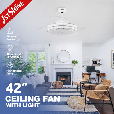 ซื้อ พัดลมเพดาน LED แบบพับเก็บได้ขนาด 42 นิ้วสำหรับบ้าน สำนักงาน และประหยัดพื้นที่ การผลิตออนไลน์