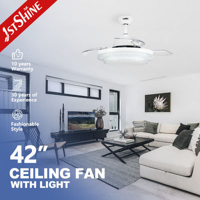ซื้อ พัดลมเพดานห้องนอนอัจฉริยะขนาด 42 นิ้วแบบมองไม่เห็น พร้อมไฟ LED ได้รับการรับรอง CE การผลิตออนไลน์