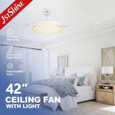 ซื้อ แฟนเพดาน LED ที่มองไม่เห็นด้วยการควบคุมความเร็ว 6 แฟนเพดานแสงสําหรับห้องนอน การผลิตออนไลน์