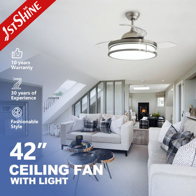 ซื้อ พัดลมเพดานที่มองไม่เห็นขนาด 42 นิ้ว พร้อมแสง LED ที่สามารถลดความสว่างได้ การผลิตออนไลน์