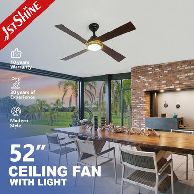 ซื้อ 52 นิ้ว แฟนเพดานกลางแจ้งสีดําที่ทันสมัย ระบบควบคุมระยะไกล RPM สูง การผลิตออนไลน์