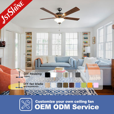 ซื้อ แฟนเพดานรุ่นรุ่นใหม่ 5 ใบ MDF พร้อมไฟ การผลิตออนไลน์