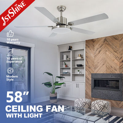 ซื้อ พัดลมเพดานอัจฉริยะขนาด 58 นิ้ว พร้อมใบพัด MDF 5 ใบ และรีโมทคอนโทรล ไฟ LED 3 สี การผลิตออนไลน์