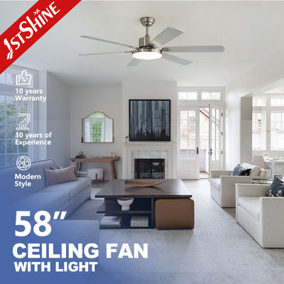 ซื้อ แฟนเพดานห้องนอน 58 นิ้ว พร้อมไฟ ปรับเปลี่ยนเสียงเงียบ DC มอเตอร์ MDF Blade การผลิตออนไลน์