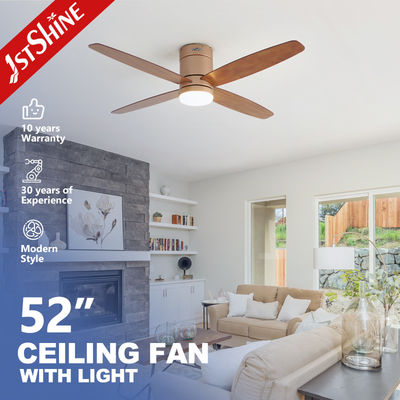 ซื้อ 52 นิ้ว MDF Blades พัดลมเพดานสําหรับเพดานต่ํา LED ปรับความเข้มและรองรับ Dimmer ใช่ การผลิตออนไลน์