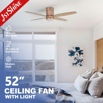 ซื้อ ระยะไกลพัดลมเพดานด้วย LED โปรไฟล์ต่ํา ห้องนอน Mdf Blade Quiet Dc Motor การผลิตออนไลน์