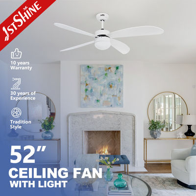 ซื้อ 110-240V/50Hz-60Hz ความดันไฟเข้า ระบบควบคุมระยะไกลสมาร์ท แฟนเพดาน ขาว การผลิตออนไลน์