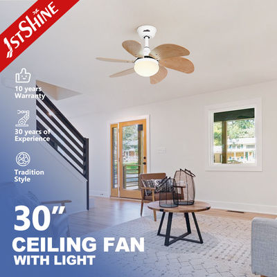 ซื้อ พัดลมเพดาน 110-240V พร้อมมอเตอร์ DC และรีโมทคอนโทรล ใบพัดไม้ MDF ทันสมัย 3000K การผลิตออนไลน์