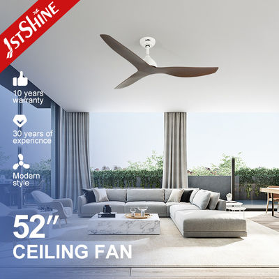 ซื้อ 52 นิ้ว สีน้ําตาล ABS Blades ประหยัดพลังงาน DC พัดลมเพดานด้วยแสง NO โมลด์ส่วนตัว การผลิตออนไลน์