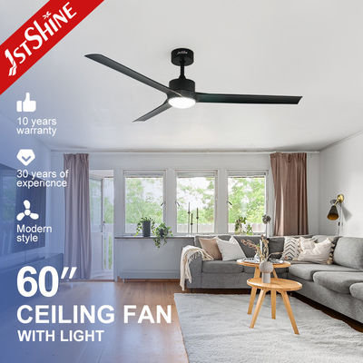 ซื้อ 220V 240V 50HZ พัดลมเพดานพลาสติกพร้อมไฟ 37.6W DC มอเตอร์ 5 ความเร็ว การผลิตออนไลน์