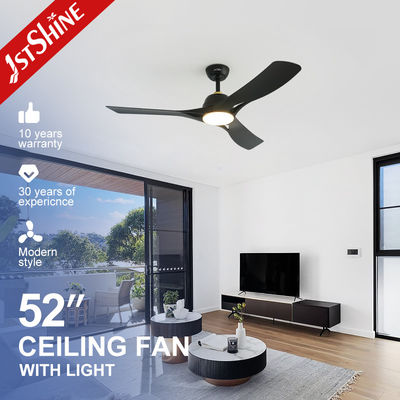 ซื้อ 110-240v / 50-60Hz ABS Black Blades พัดลมเพดานด้วยรีโมทคอนโทรลและแสงสว่างที่สามารถดับได้ การผลิตออนไลน์