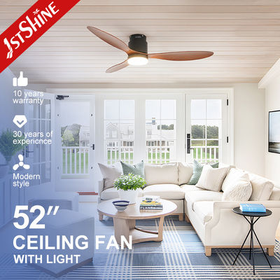 ซื้อ 52 นิ้ว Flush ติดเพดานแฟนไฟฟ้าตกแต่งพลาสติก DC มอเตอร์ การผลิตออนไลน์
