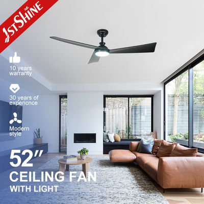ซื้อ พัดลมเพดานไฟ LED หรี่แสงได้ 52 นิ้วพร้อมรีโมทควบคุมไฟ 6 สปีด การผลิตออนไลน์
