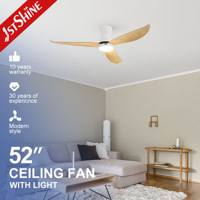 ซื้อ 110-240V/50Hz-60Hz Input Voltage LED Ceiling Fan with Wood Grain Blades and 6 Speeds การผลิตออนไลน์