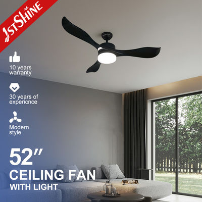 ซื้อ 33.3W 52inch 5 ความเร็วรีโมทคอนโทรล พลาสติก LED พัดลมเพดานด้วยแสง การผลิตออนไลน์