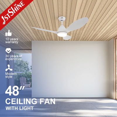 ซื้อ ไลท์รีโมทคอนโทรล 48 นิ้ว พลาสติกพัดลมเพดานในบ้าน มอเตอร์ดีซีขาวทันสมัย การผลิตออนไลน์