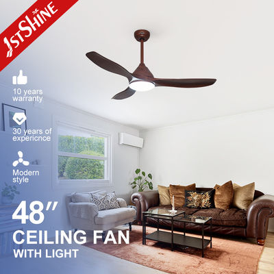 ซื้อ แฟนเพดานพลาสติก LED ขนาด 48 นิ้ว 220V 50HZ พร้อมใบไม้เมล็ด การผลิตออนไลน์