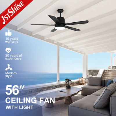 ซื้อ 5 ABS Blades LED พัดลมเพดานพร้อมรีโมทควบคุมแสงและควบคุมผนัง การผลิตออนไลน์