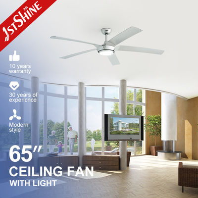 ซื้อ 65 นิ้ว แฟนเพดาน LED ใหม่ เงิน ขนาดใหญ่ ปริมาณอากาศสูง การผลิตออนไลน์