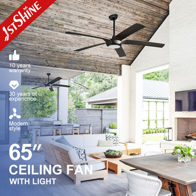 ซื้อ พัดลมเพดาน LED สีดําที่ทันสมัย พร้อมเครื่องยนต์ DC แสง ABS Blade การผลิตออนไลน์