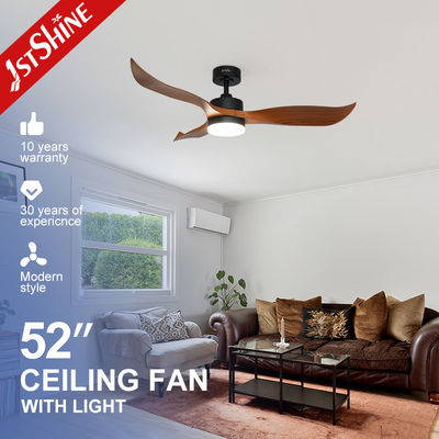 ซื้อ พัดลมเพดานตกแต่งพลาสติกพร้อมรีโมทคอนโทรล 6 สปีด พร้อมไฟ LED 18W การผลิตออนไลน์