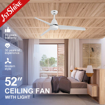 ซื้อ พัดลมเพดานขนาด 52 นิ้ว ได้รับการรับรอง REACH พร้อมรีโมทคอนโทรลและไฟ LED สีขาว การผลิตออนไลน์
