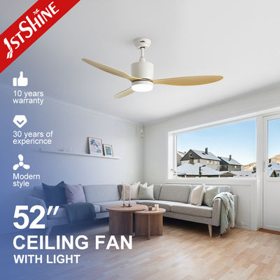 ซื้อ พลาสติก Blade Downrod Mount Indoor Dimmable LED Ceiling Fan Light สําหรับเพดานต่ํา การผลิตออนไลน์