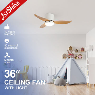 ซื้อ ห้องเพดานต่ํา พัดลมเพดาน LED ขนาดเล็ก พร้อมใบพลาสติกและรีโมทคอนโทรล การผลิตออนไลน์