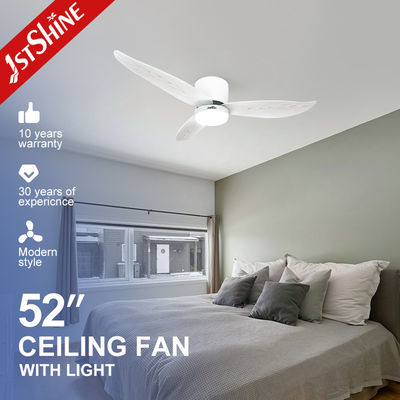 ซื้อ พัดลมเพดานพร้อมไฟ LED ขนาด 52 นิ้ว ปี 2022 พร้อมวัสดุตัวโคมไฟโลหะ การผลิตออนไลน์