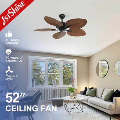 ซื้อ 110-240V/50Hz-60Hz พัดลมเพดานกลางแจ้งพร้อมรีโมทคอนโทรล 6 ความเร็ว กันน้ํา IP42 การผลิตออนไลน์
