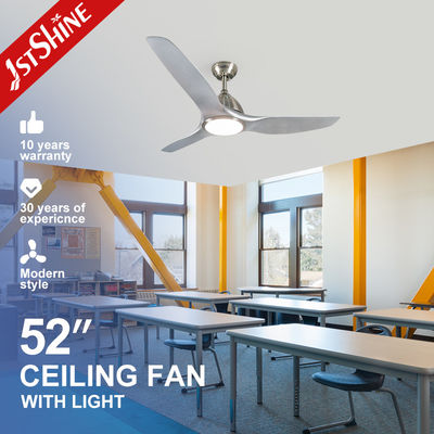ซื้อ OEM 52 นิ้ว 220v หรี่ไฟ LED พัดลมเพดานพลาสติกโลโก้ที่กำหนดเอง การผลิตออนไลน์