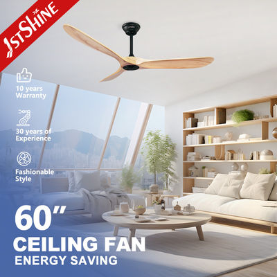 ซื้อ พัดลมเพดานไม้จริง Bldc พร้อมไฟ LED พร้อมรีโมทคอนโทรล OEM การผลิตออนไลน์