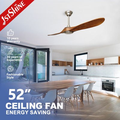 ซื้อ ห้องอาหาร 1stshine พัดลมเพดาน 52 นิ้ว พร้อมใบไม้ธรรมชาติและไม่มีแสง การผลิตออนไลน์
